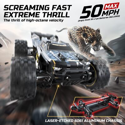 DEERC 14210 1:14 Brushless RC Car Max 50+MPH 4WD RTR High Speed RC