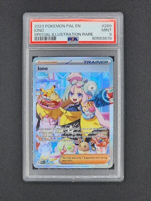 Iono Special Illustration Rare - Paldea Evolved 269/193 - PSA 9