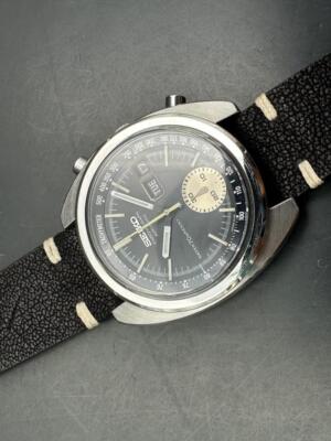 Vintage Oct/1974 Seiko 6139-6012 Reverse Panda Dial Chronograph