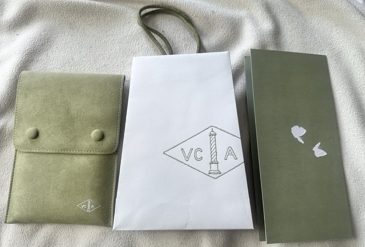 AuthenticLarge VAN CLEEF & ARPELS Necklace Travel Pouch + bag