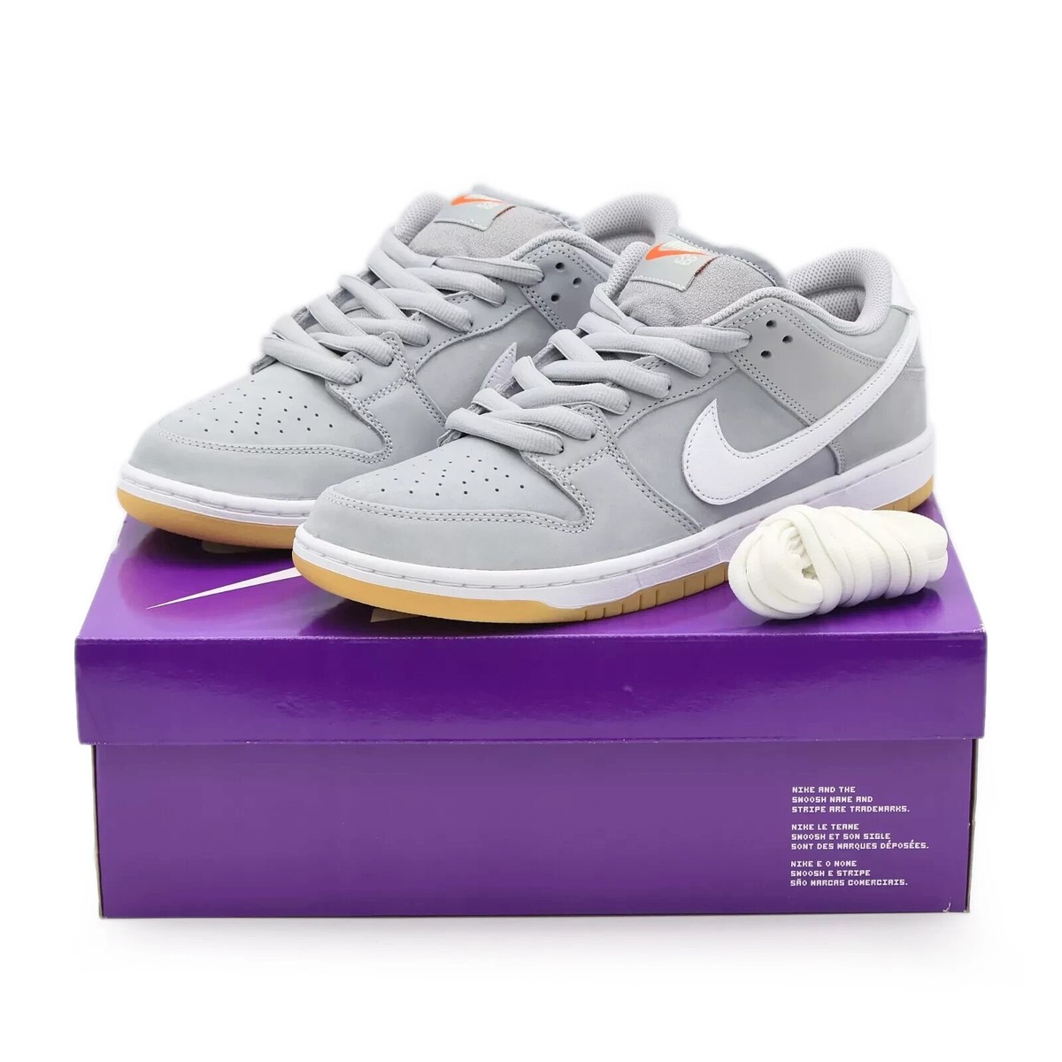 DV5464-001 Nike SB Dunk Low Orange Label Grey Gum Cool Wolf Gray