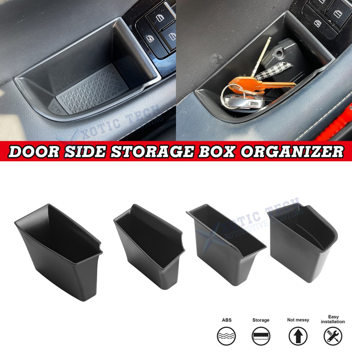 Car Door Grab Tray Organizer Storage Box For Mazda 3 2019-26 CX-30