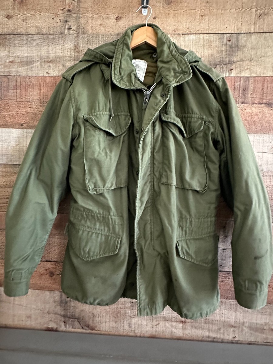 Vintage 60s US Vietnam M-1965 M65 OG-107 Field Jacket Army Green