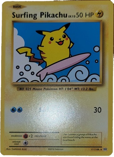 PSA 10 Surfing Pikachu 264/XY-P 20th Promo 2016 Pokemon Card