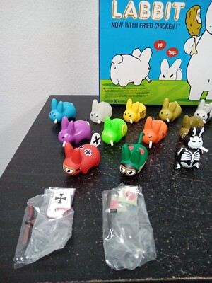 Kidrobot Mini Smorkin' Labbit Now With Fried Chicken Full Set Of