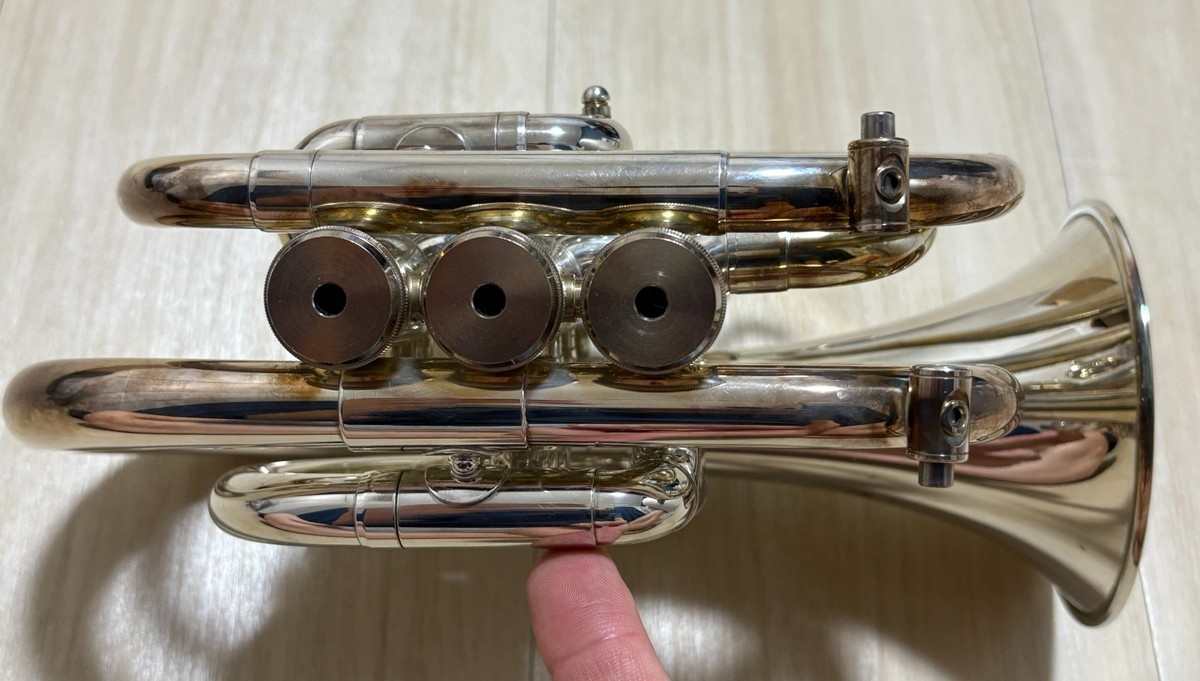 Jupiter JPT-416 Pocket Trumpet Silver with Semi Hard Case Used