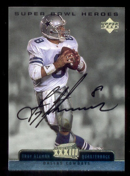 1999 Upper Deck Super Bowl Xxxiii - Heroes Jumbos Troy Aikman #SB5