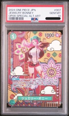PSA 10 Jewelry Bonney ST02-007 OP08-Special Alt Art One Piece Card