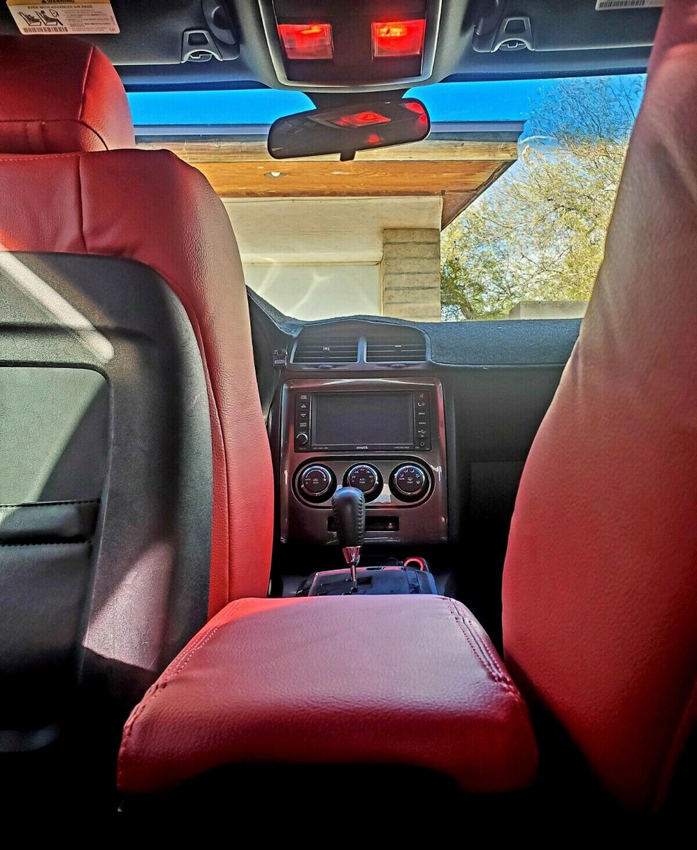 For 11-14 Dodge Challenger SE SXT RT Red Seat Covers Front&Rear