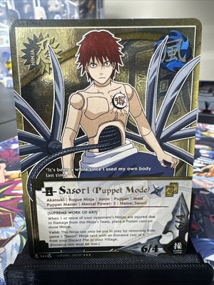 Naruto TCG CCG Sasori (Puppet Mode) Card Super Rare English Rare