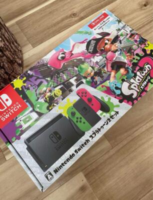 Nintendo Switch Console System Splatoon 2 Neon Pink/Neon Green