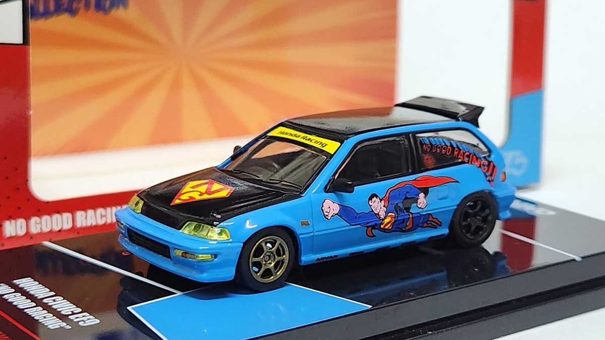 1:64 Inno Honda Civic EF9 No good racing Superman JDM Diecast | eBay