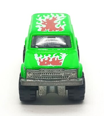 Majorette Jeep Cherokee 236 Green - Flame 1/64 (3