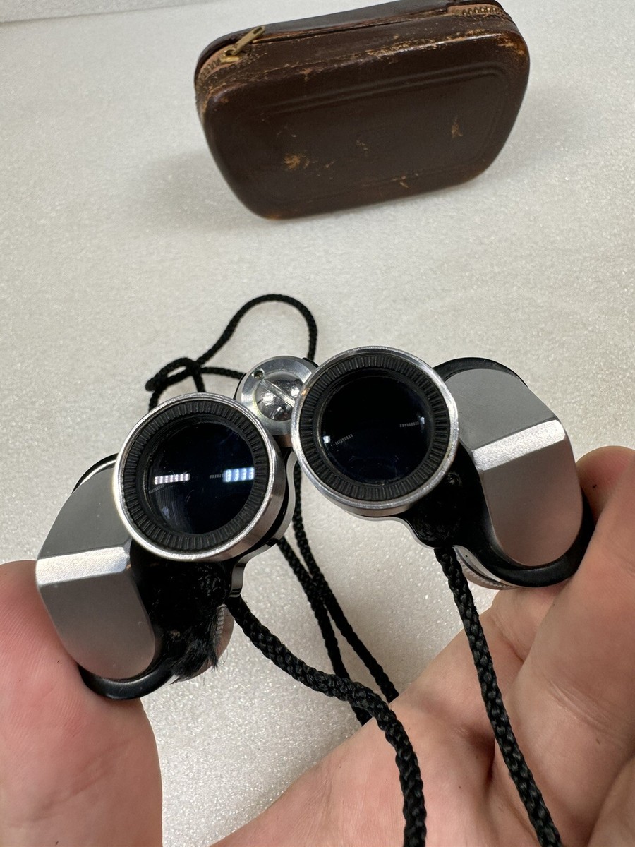 Vintage Nippon Mikron 6 X 15 8.3 Prismatic Binoculars and Original