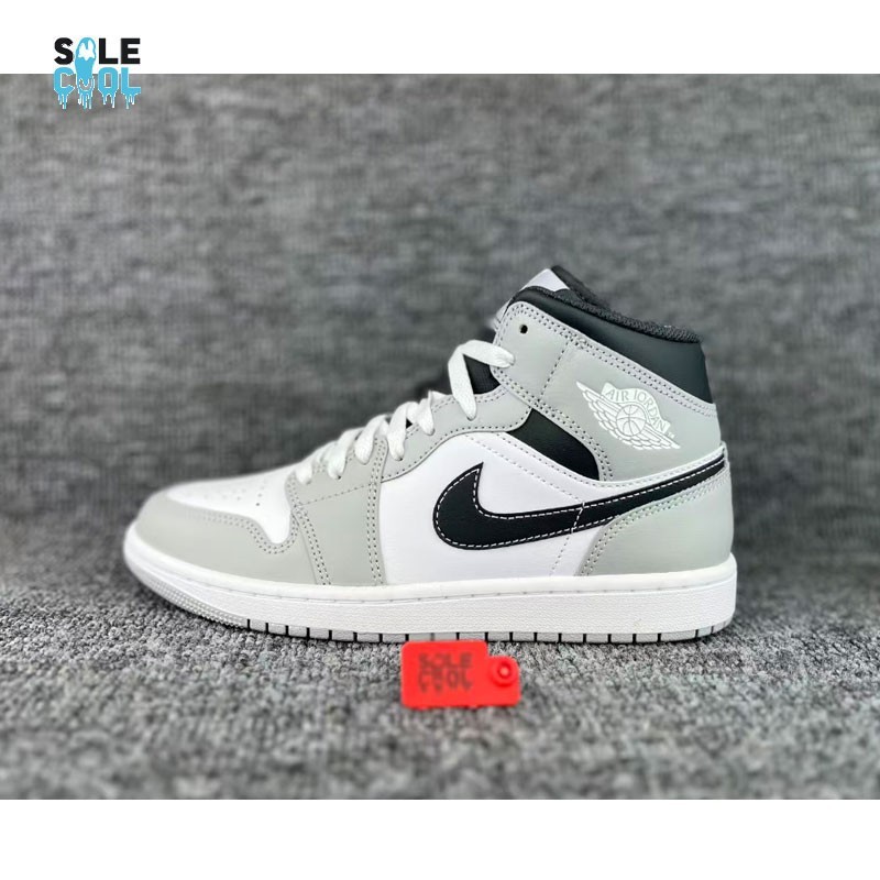 Nike Air Jordan 1 Retro Mid Light Smoke Grey Anthracite Men's