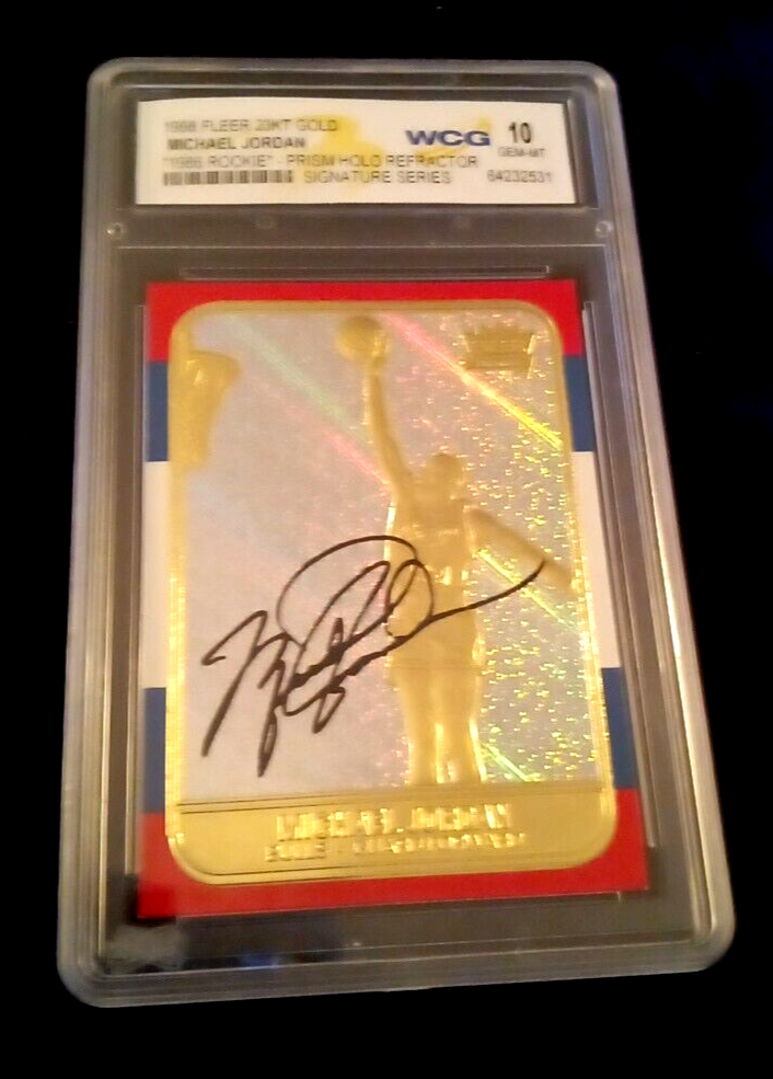 1998 fleer 23kt gold Michael Jordan 