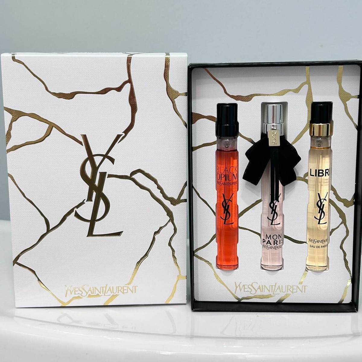 New YSL Yves Saint Laurent Eau Fe Parfum Travel Spray Trio Spray