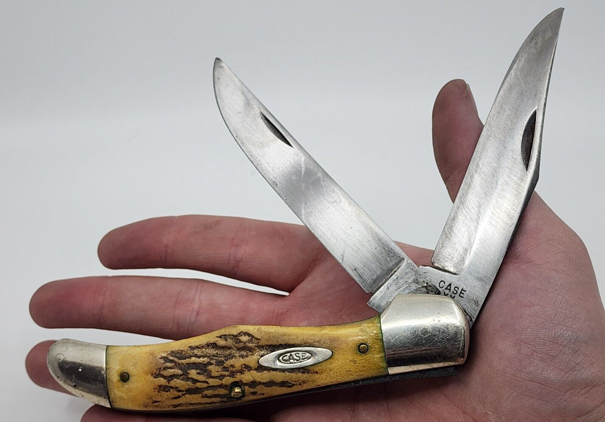CASE XX #5265SAB STAG HANDLE TWO BLADE KNIFE 1940-1964 | eBay