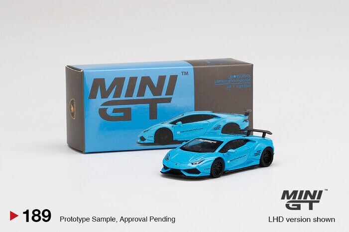 MINI GT 189 LB WORKS Lamborghini Huracán ver. 1 Light Blue LHD | eBay