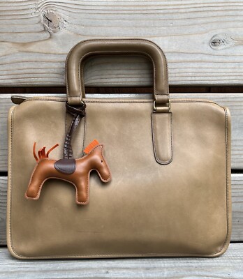 NYC Vintage Coach Original Slim Satchel Putty | eBay