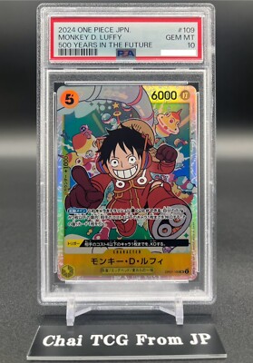 PSA 10 Monkey D. Luffy OP07-109 500 Years In The Future ONE PIECE