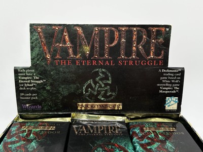 Vampire The Eternal Struggle Booster 36 PACK BOX DECKMASTER WOTC