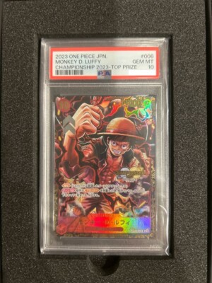 PSA10 Monkey D. Luffy ST10-006 Championship 2023 Top ONE PIECE