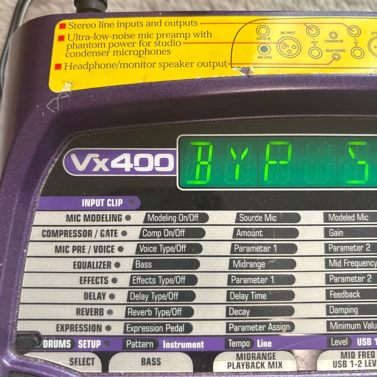 2000s Digitech VX400 Multi Effect Guitar Vocal Processor Tested w