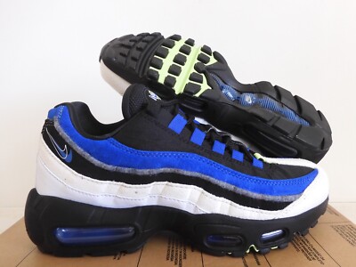 Nike Air Max 95 Se Black-White-Royal Blue Mens Sz 6.5 / Womens Sz