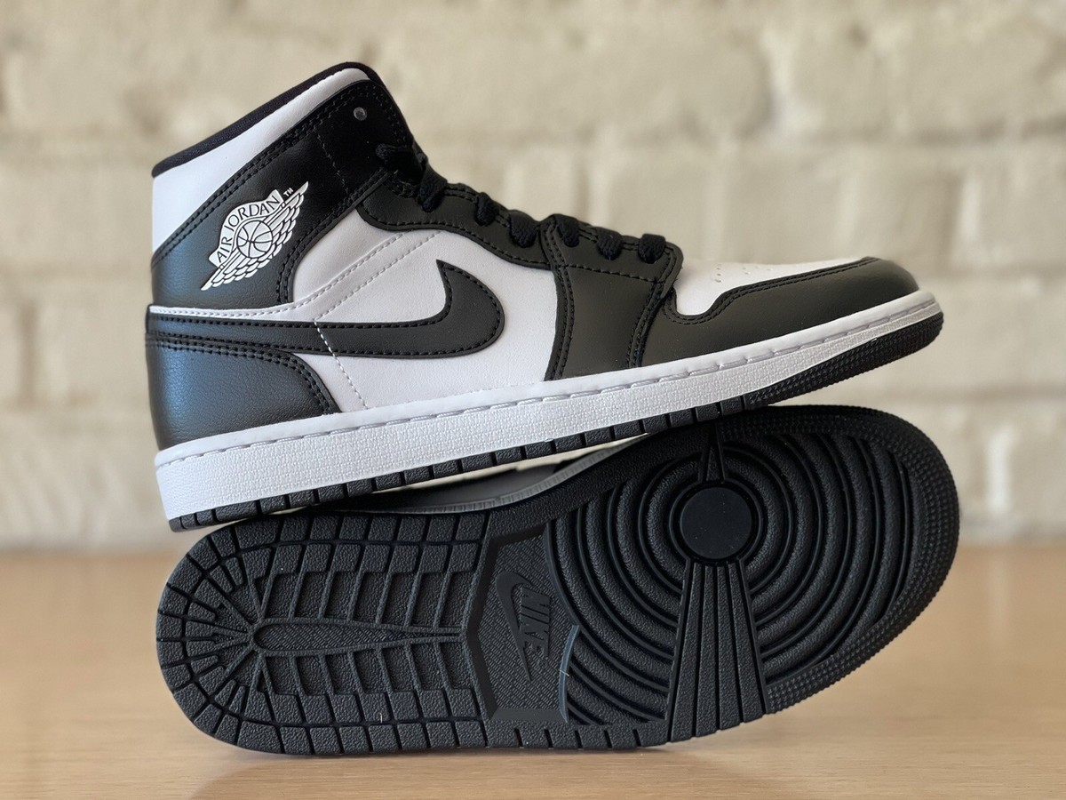 Nike Air Jordan 1 Mid Panda Black White DV0991-101 Women Size 12