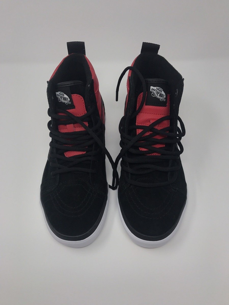 Vans The North Face MTE DX TNF Sk8 Hi Red Black Skate Shoes Men's