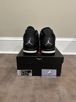 Air Jordan 4 Retro SE Black Canvas (DH7138-006) Mens Size 12 Brand