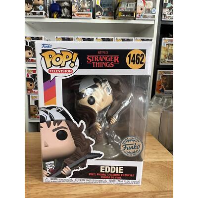 SPECIAL EDITION METALLIC EXCLUSIVE Eddie Stranger Things Funko Pop