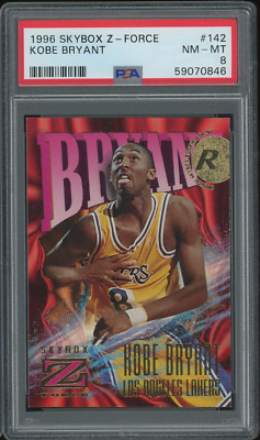 1996 Skybox Z-Force Kobe Bryant #142 Rookie Card RC Lakers NBA PSA