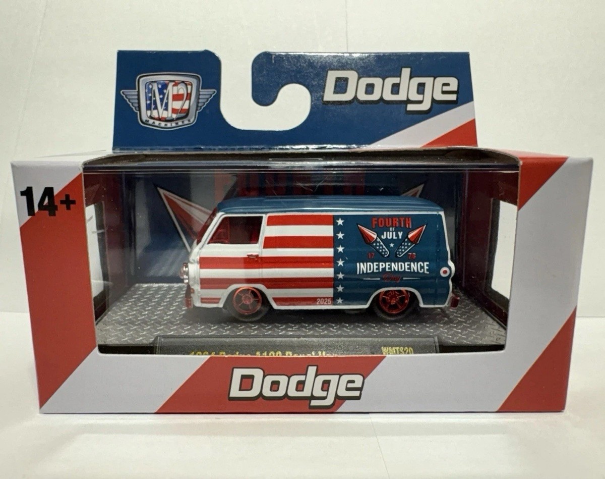 2025 M2 Machines Walmart July 4th INDEPENDENCE DAY 1964 DODGE