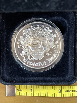 Grateful Dead Shield One Troy Ounce .999 Fine Silver 2000 Liquid