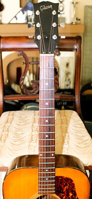 1970's Gibson J-55 Acoustic Arched Back Guitar Natural Finish | eBay