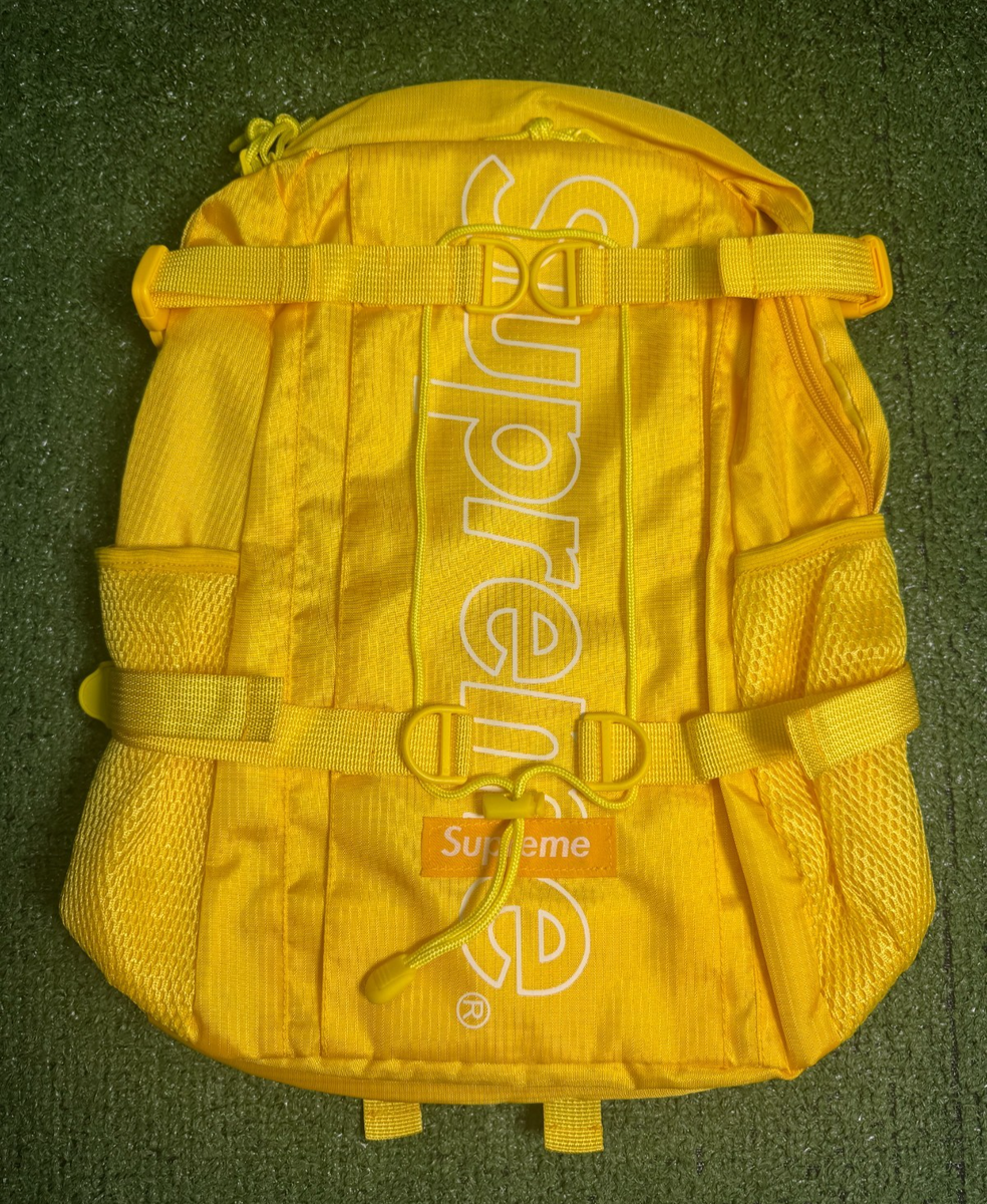 Supreme Backpack Water And Abrasion Resistant Reflective Yellow