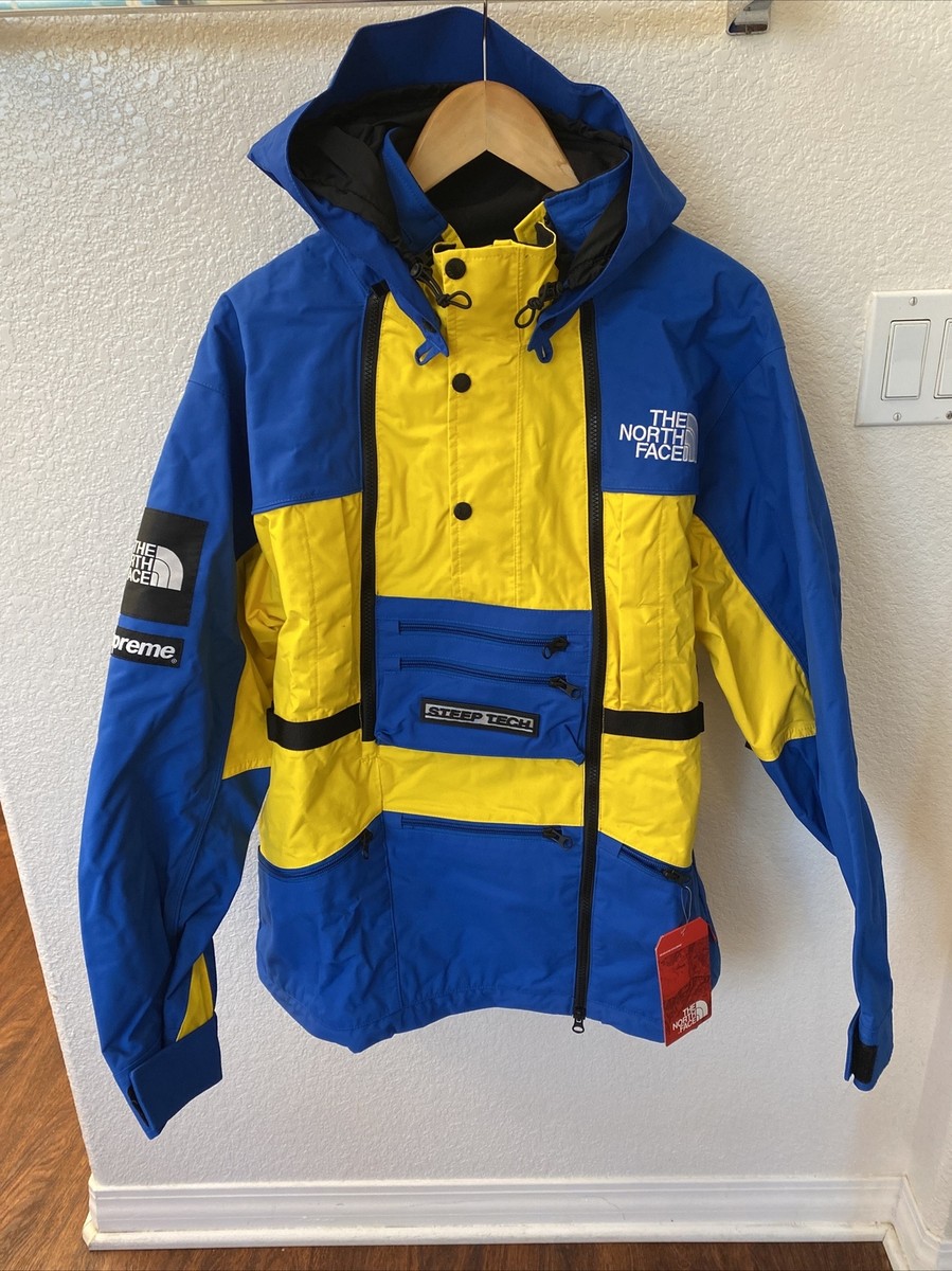 SUPREME x THE NORTH FACE STEEP TECH HOODED JACKET - SNORKEL BLUE