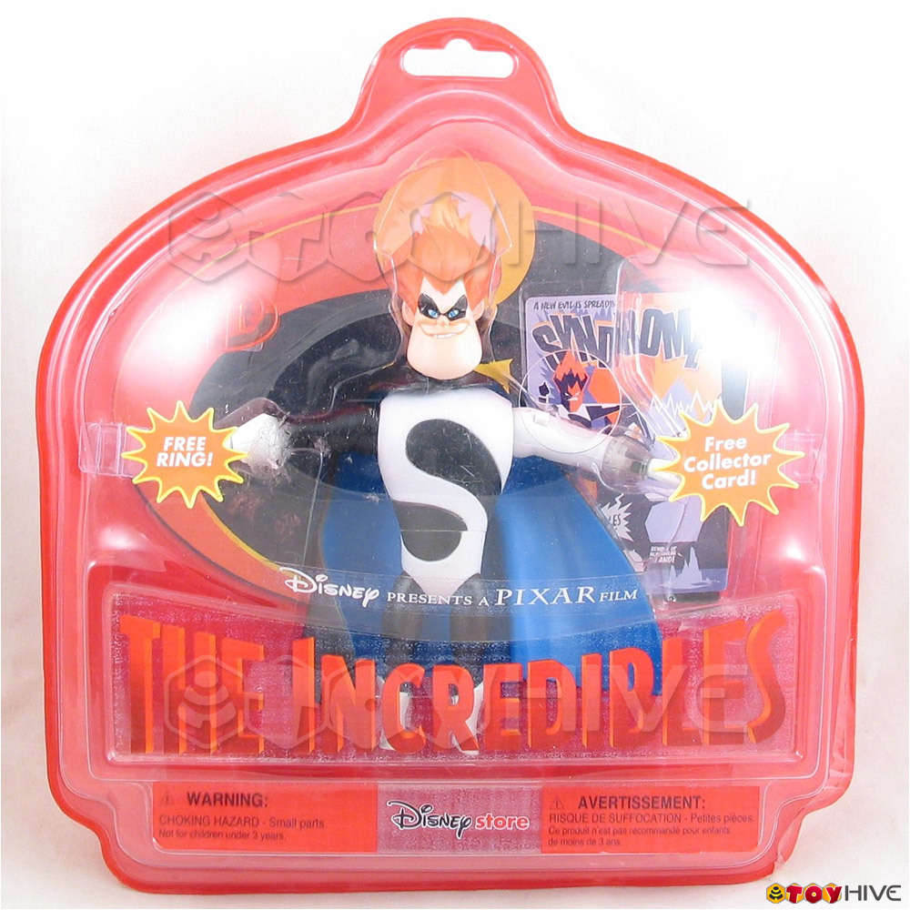 Disney Pixar The Incredibles Syndrome action figure with and ring