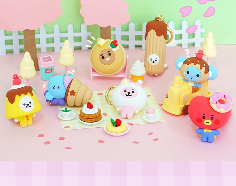BTS BT21 Official Baby Sweet Things Figure Keyring Authentic | eBay