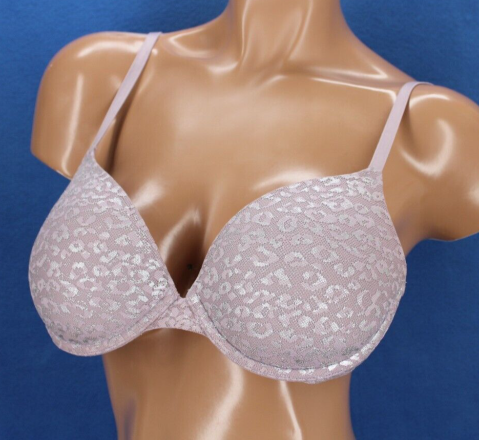 Victoria Secret PINK Underwire Padded Push Up Bra Size 32D #H1178