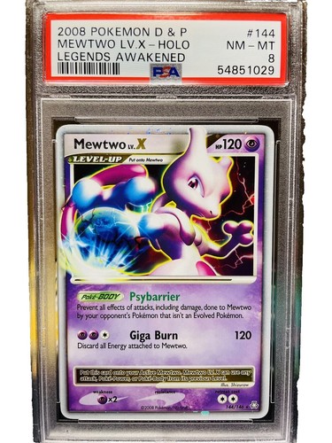 Pokemon Mewtwo Lv.X Legends Awakened Holo Ultra Rare #144 PSA 8 | eBay