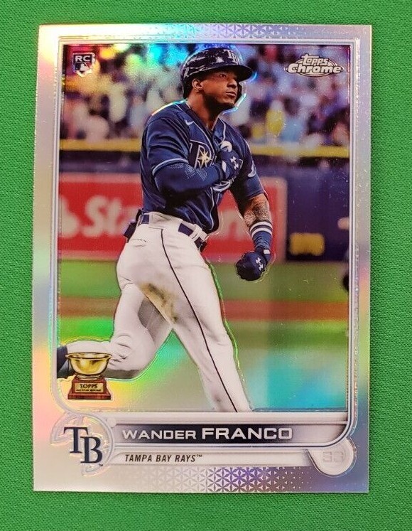 WANDER FRANCO 2022 TOPPS CHROME REFRACTOR ROOKIE RC TAMPA BAY RAYS