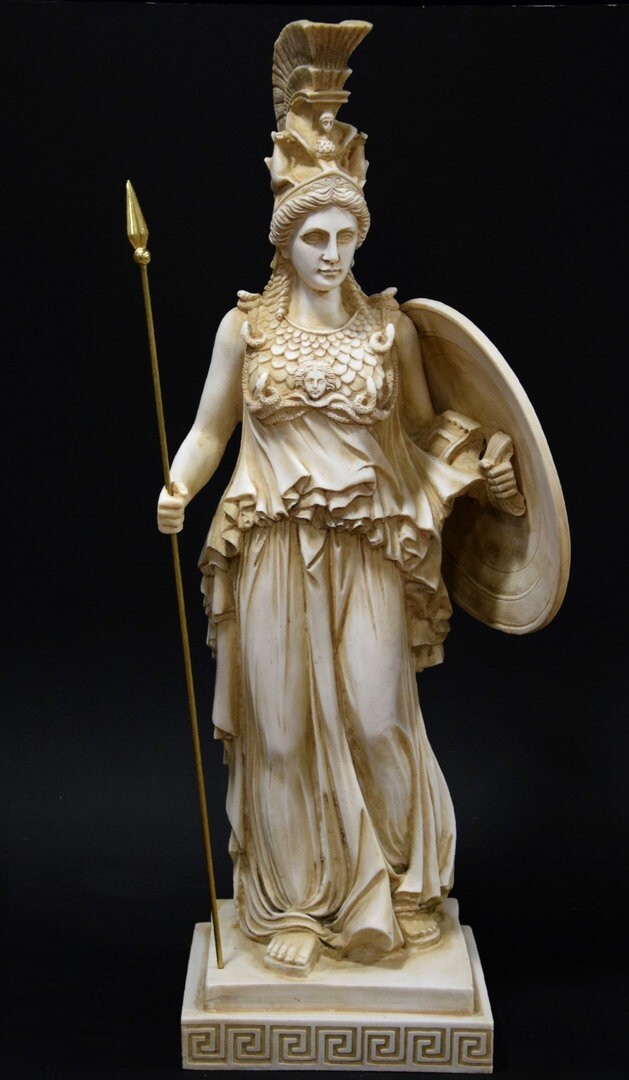 Athena statue minerva sculpture Athena Figure Greek goddess