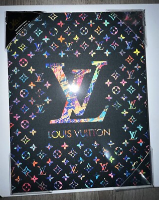 Oliver Gal Louis Vuitton Graffiti Multi Color Canvas Wall Art