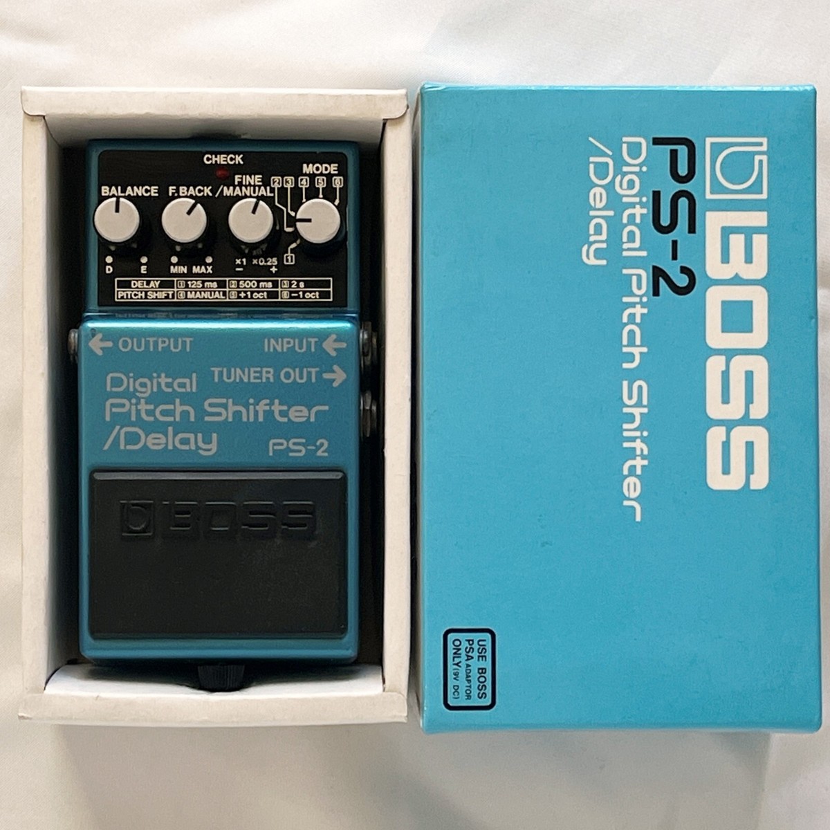 BOSS PS-2 Digital Pitch Shifter Delay 1993 W/Box Vintage From
