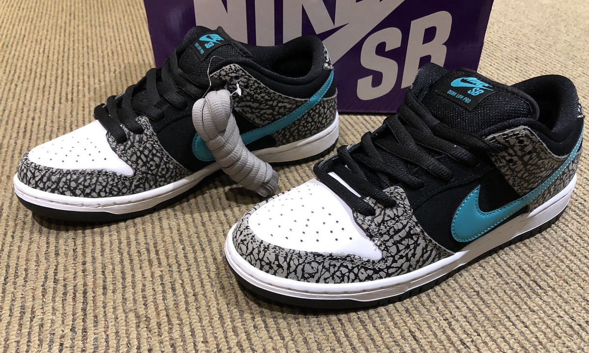 Nike SB Dunk Low Atmos Elephant BQ6817-009 GREY/BLACK-WHITE-CLEAR