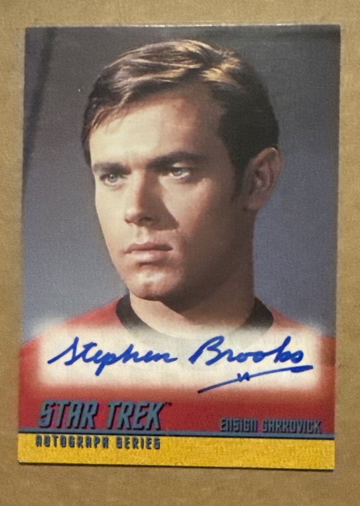 STEPHEN BROOKS Auto Star Trek Autograph Series ENSIGN GARROVICK