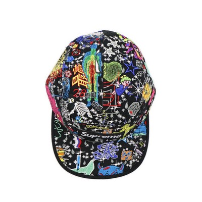 Supreme AOI Embroidered Camp Cap Black | eBay